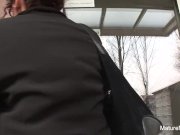 Brunette grannies take care of the cameraman 1/16