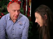 8 Seniors gang bang sexy Santa dressed girl 2/16