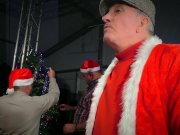 8 Seniors gang bang sexy Santa dressed girl 3/16