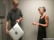 Big facial for the horny granny 2/16