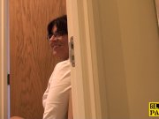 Mature english sub gets face drenched in cum 1/16