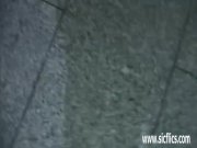 Fisting her greedy teen twat at a local bar 12/16