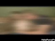 Leveah Exposes Her Hairy Snatch And Cock Suck