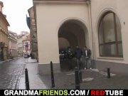 They film threesome with granny 4/16