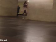 Subway pussy flash by Jeny Smith 14/16
