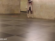 Subway pussy flash by Jeny Smith 16/16