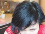 Cute girl in a red dress 2/16