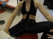 Redhead teen Maggie dancing and teasing 15/16