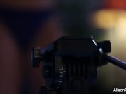 Alison strips off her purple lingerie to play 3/16