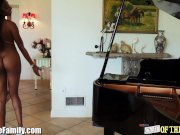 Dad Throated by Slutty Ebony Step-Daughter 2/16