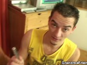 Watch POV 3some with old lady and boys 11/16