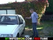 Son in law crams her old pussy and mouth   1/16