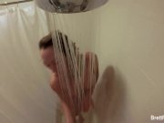 Super sexy blonde Brett takes a nice shower 3/16