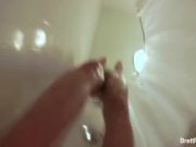 Super sexy blonde Brett takes a nice shower 6/16