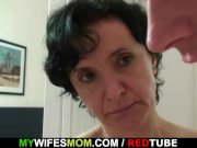 Son-in-law drills her old hairy snatch   9/16