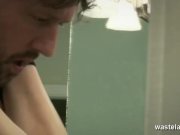 Naked brunette takes a creampie 6/16