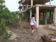 Horny dirty girls eats old sperm after fuck  2/16