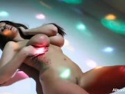 Alison's super sexy disco ball solo tease