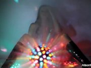 Alison's super sexy disco ball solo tease 4/16