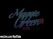 Busty Maggie Green Gets Off with Glass Toy! 1/16