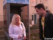 Old bitch jumps on his horny cock 3/16