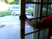Hot babe fucked with a beer bottle by 2 guys 1/16
