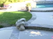 Hot babe fucked with a beer bottle by 2 guys 3/16