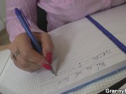 Office mature in white stockings riding him 2/16