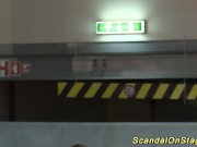 black babe shows her massive tits in public 12/16