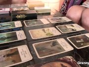 Blonde skinny granny rides him 5/16