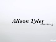 Busty Alison puts her tights in her pussy 16/16
