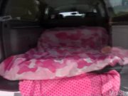 Curvy Wife in the Back of SUV 6/16