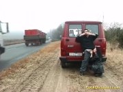 real fuck on big public street 5/16