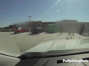 Porta Gloryhole Latina gets naughty outside h 15/16