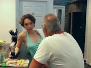 Big tits teenie pervert fucking with German grandpa 2/16