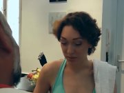 Big tits teenie pervert fucking with German grandpa 3/16