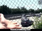 TeensLoveMoney - Skinny Blonde Offers Pussy For Money 5/16