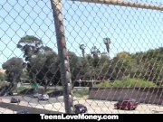 TeensLoveMoney - Skinny Blonde Offers Pussy For Money 6/16