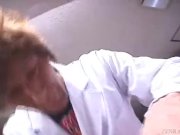 Uncensored Japanese nurse CMNF anal inspection Subtitled 3/16