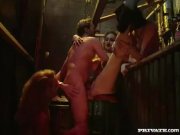 Three Whores Assfucked by the Waiter 12/16