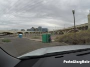 Porta Gloryhole Mature redhead tries to suck dick 7/16