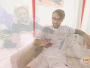 Little Blonde Bimbo Gets Her Holes Stretched 1/16