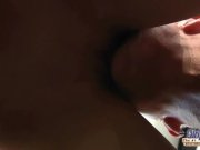 Sexy young waitress anal sex double cum shot with two old men 7/16