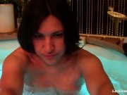 Drinking champagne and fucking in a hot tub 4/16