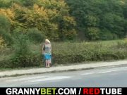 Granny slut is picked up and fucked 3/16
