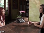 Girlsway Therapist Seduces Redhead Patient 1/16