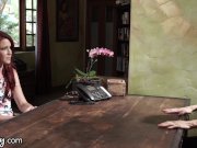 Girlsway Therapist Seduces Redhead Patient 2/16