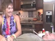 Handjob in the kitchen 7/16