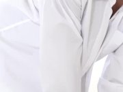 Serbian brunette playing with mirror 1/16