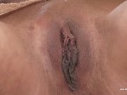 Serbian brunette playing with mirror 6/16